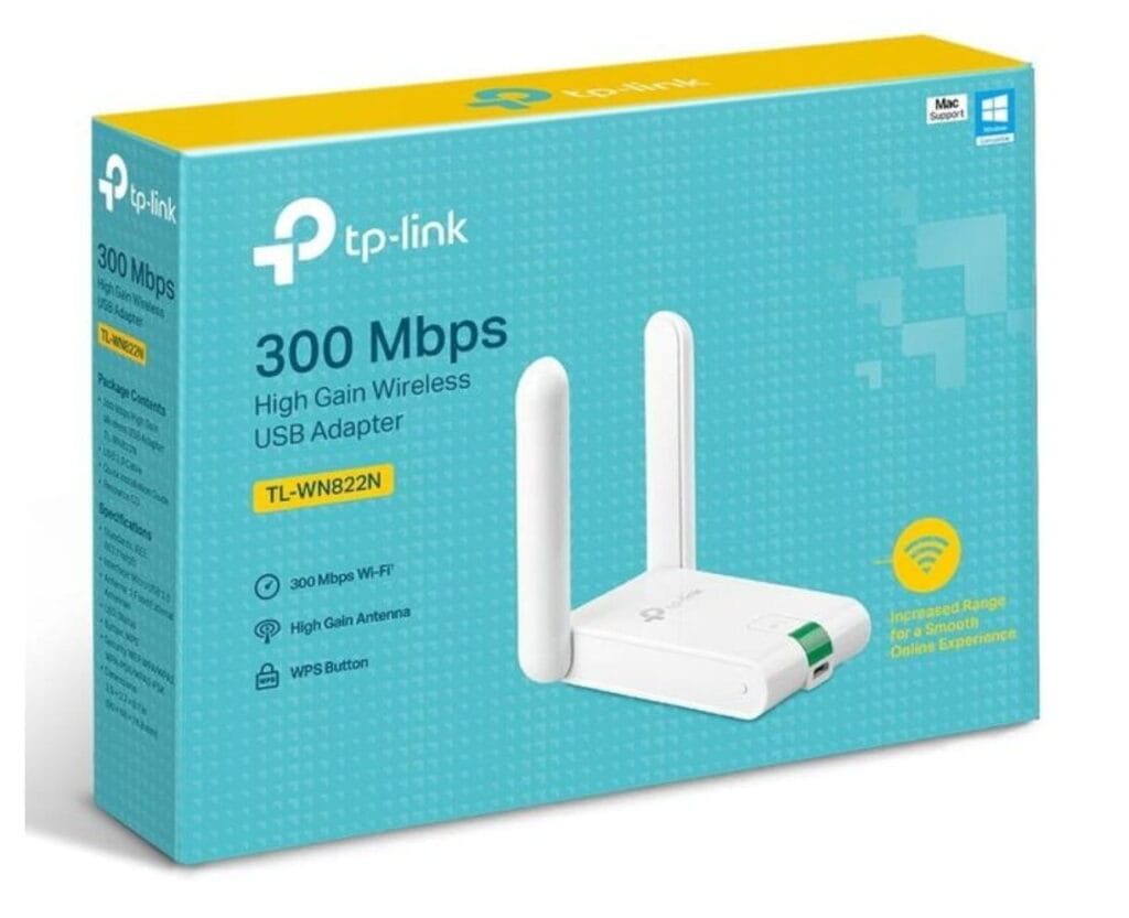 TP-Link TL-WN822N – Adaptateur USB Wi-Fi N 300 Mbps à Gain Élevé