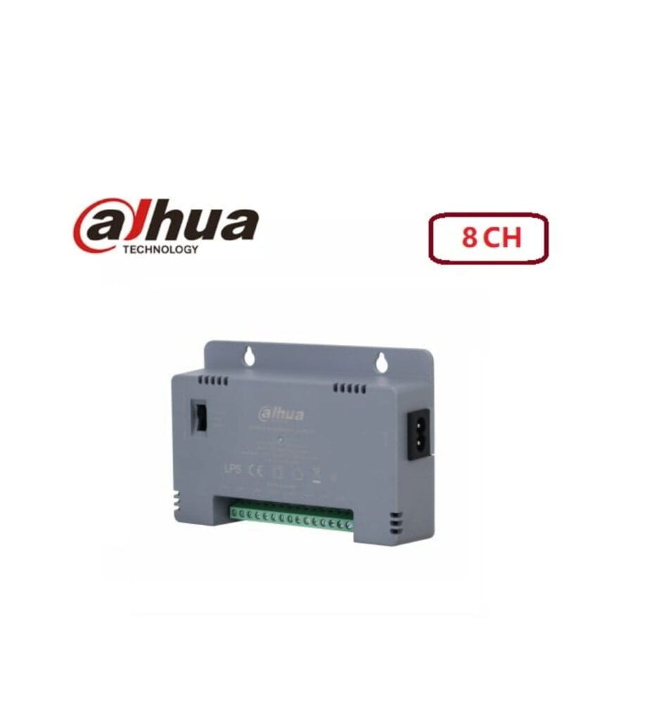 Dahua Bloc d’Alimentation 12V – 8 Sorties (8CH) pour Caméras CCTV