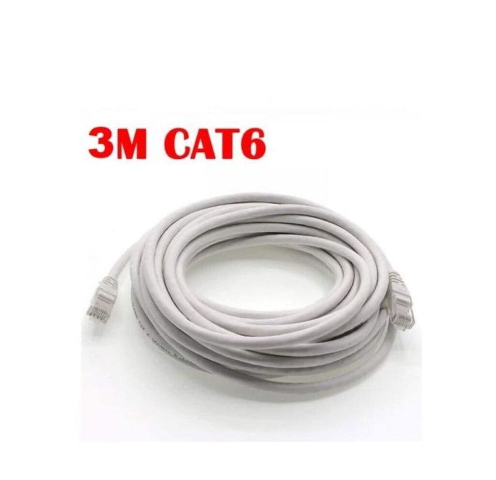 Câble Réseau Ethernet RJ45 CAT6 – 3 m – Haut Débit Gigabit & Brassage