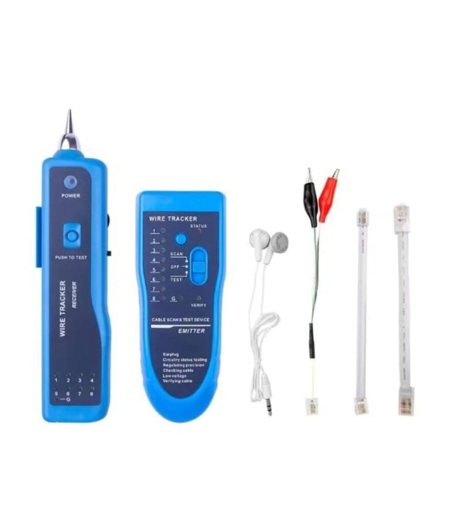 Traceur de Câbles RJ45/RJ11 – Testeur LAN Cat5/Cat6