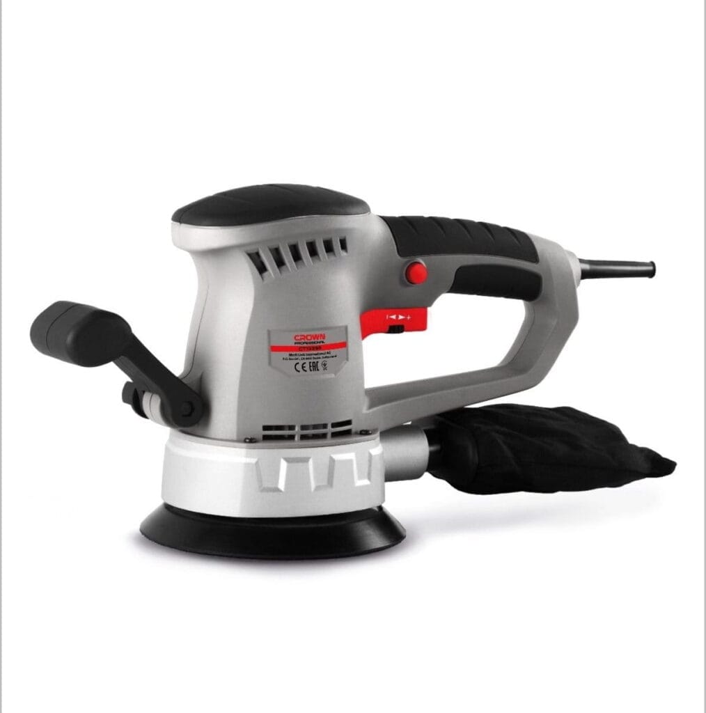 Ponceuse Excentrique Crown CT13395 – 450 W – Ø150 mm