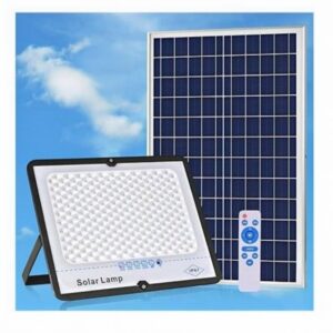 Projecteur Solaire LED 100 W – Panneau Photovoltaïque & Télécommande – IP67