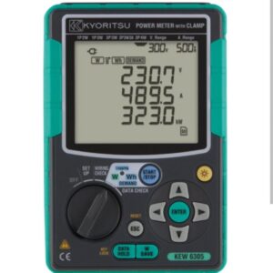 Analyseur de Réseau Triphasé KYORITSU 6305 – 600 V – Sans Pinces