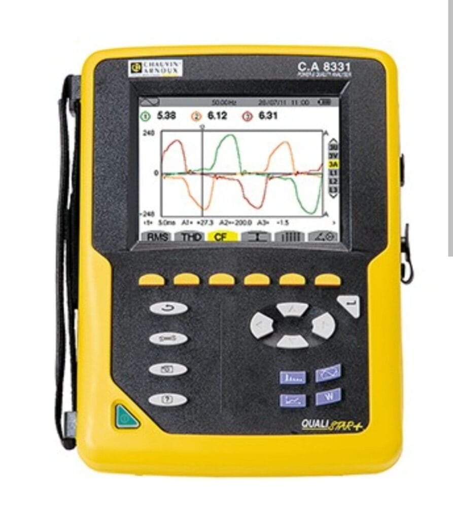 CHAUVIN ARNOUX CA 8331 – Analyseur de Réseaux Électriques Qualistar+
