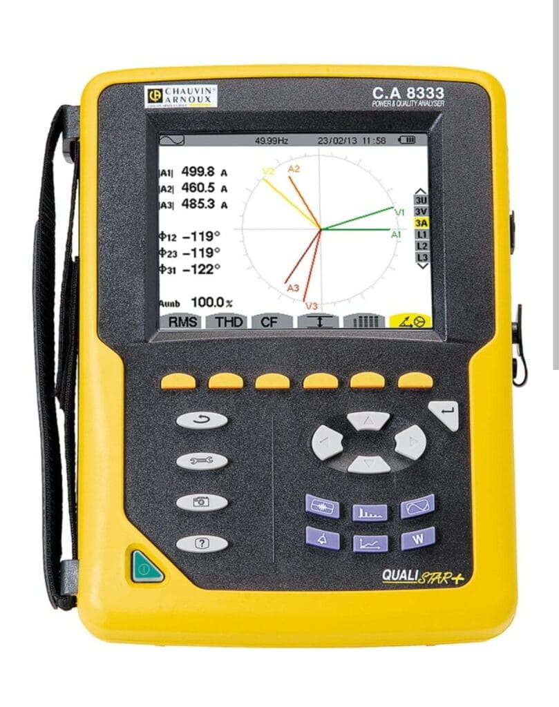 CHAUVIN ARNOUX CA 8333 – Analyseur de Réseaux Électriques Qualistar+