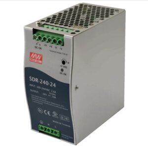 Mean Well SDR-240-24 – Alimentation Industrielle 24 VDC – 10 A – Rail DIN