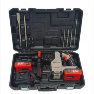 Perforateur SDS+ Sans Fil CROWN CT28015XS-4BMC – 20 V – 2×4,0 Ah – 2,8 J
