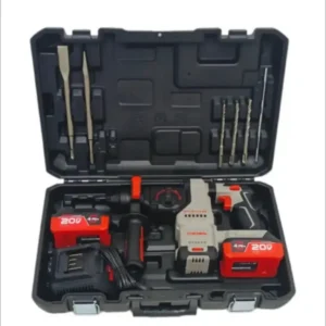 Perforateur SDS+ Sans Fil CROWN CT28015XS-4BMC – 20 V – 2×4,0 Ah – 2,8 J