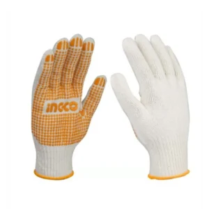 Gants Tricotés INGCO – Points PVC – Taille XL – Antidérapants