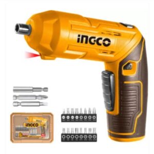 Tournevis Électrique INGCO 4 V – Poignée Rotative – Kit Embouts