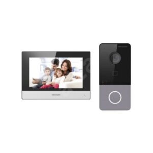 Kit Vidéophone IP Hikvision – Moniteur Tactile + Platine de Rue – Interphone IP HD