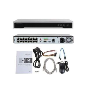 NVR Hikvision DS-7616NI-K2/16P – 16CH PoE – 4K – 8 MP – 2 Disques Durs