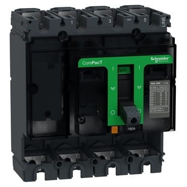 Disjoncteur Schneider Compact NSX160F – 4P 160A – 36 kA – Référence C16F4