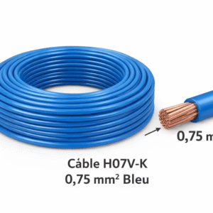 Câble H07VK (U500SV) 0,75 mm² bleu