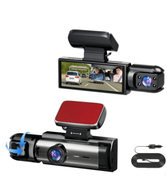 Caméra Embarquée Double Objectif – Dashcam Avant et Arrière