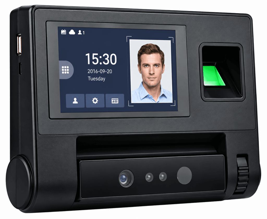 Pointeuse Biométrique – Reconnaissance Faciale et Empreinte Digitale