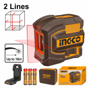 Niveau Laser INGCO HLL156503 – Auto-Nivellement 15 m – 2 Lignes Roug