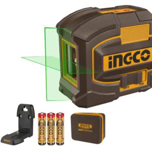 Niveau Laser INGCO HLL156601 – Auto-Nivellement 15 m – Ligne Croix – Laser Rouge – Support & Sac