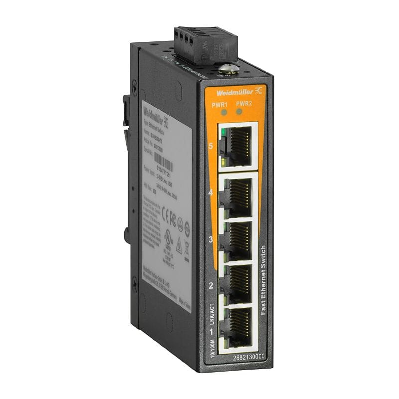 Switch Ethernet Industriel 5 Ports RJ45 – Réseau Automatisme 10/100 Mbps