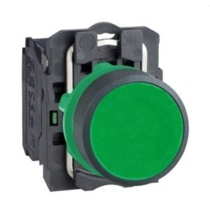 Schneider Harmony XB5AA31 – Bouton-Poussoir Vert Ø22 mm – 1NO
