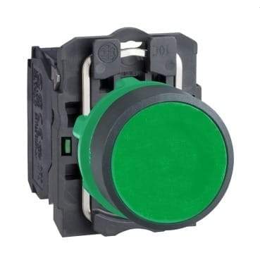 Schneider Harmony XB5AA31 – Bouton-Poussoir Vert Ø22 mm – 1NO