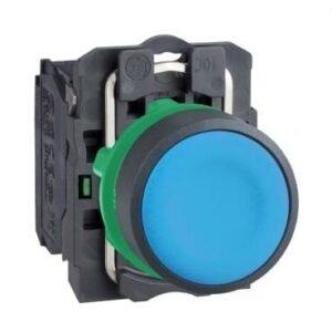 Schneider Electric Harmony XB5AA61 – Bouton-Poussoir Bleu Ø22 mm – 1NO