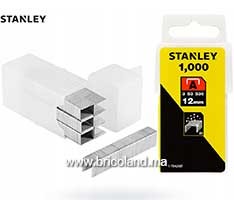 Agrafes 12 Mm Type A - Boite De 1000Pcs STANLEY
