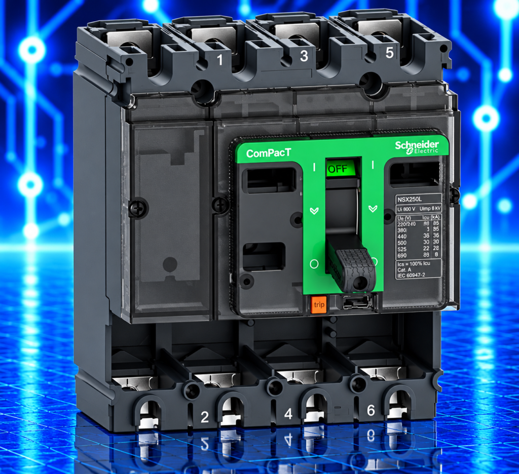 Bloc de Coupure Schneider Electric ComPacT NSX160F – 4P – 160 A – 36 kA – C16F4