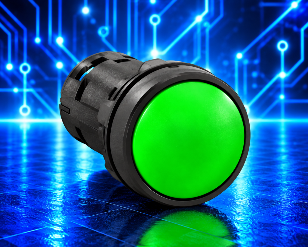 Bouton-Poussoir Impulsion Vert Schneider XB7NA31 – 1F