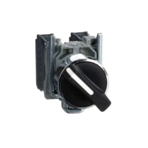 Bouton Tournant Schneider Electric Harmony XB4BD25 – 2 Positions – Noir – 1NO+1NC