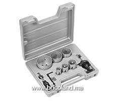 Set de 6 scies-trépans et 3 accessoires HSS Bimétal ø 22 à 64 mm - Bosch