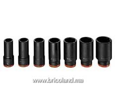 Set de 7 douilles Impact 3/4" - Bosch