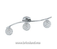 Spot en cristal à 3 lumières 92593 - EGLO