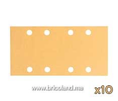 Feuille abrasive 10 pièces 93 x 186 mm G60 Meilleur pour Bois - Bosch
