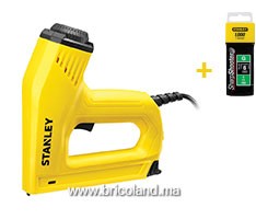Agrafeuse électrique GAMME PRO + 1000 agrafes 8mm - STANLEY