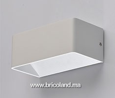 Applique murale rectangulaire blanche 6W 3000K