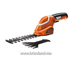 Sculpte-haie Cisaille à gazon 7V Lithium GSL700-QW - Black+Decker