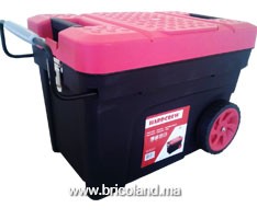 Boite à outils en plastique 61cm avec fermeture métallique