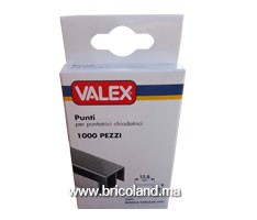Boite agrafes 12mm 1000 unités pour machine pneumatique - Valex