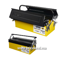 Boite à outils métallique 3 compartiments 530mm - Vito