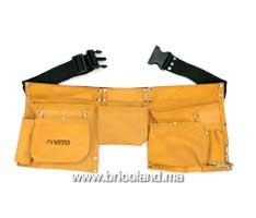 Cartouchière à outils double en cuir - Vito