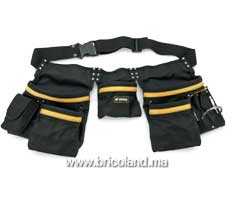 Ceinture porte-outils double en nylon - Vito