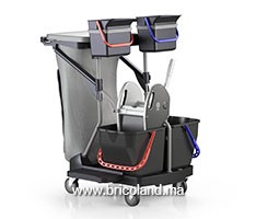 Chariot de ménage avec sac 2x15 + 2x6 litres - IPC