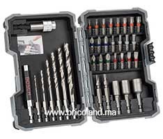 Coffret de forets et embouts de vissage 35 pièces pour bois - Bosch