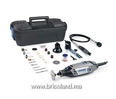 Coffret 3000 4 étoiles : 3 adaptateurs et 55 accessoires - Dremel