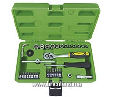 Coffret à douille 1/4" 36 pièces SPLINE - JBM