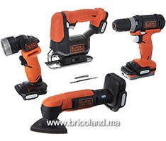 Kit 4 outils sans fil GoPak BDCK502C1 - Black+Decker
