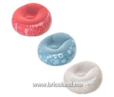 Coussin gonflable INFLATE-A-CHAIR 112 x 112 x 66cm - Bestway