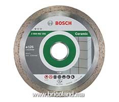 Disque à tronçonner diamanté Standard pour Céramique - 125 x 22,23 x 1,6 x 7 mm - Bosch