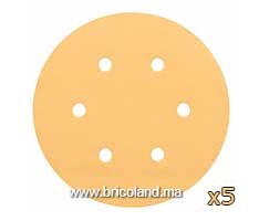 Disque abrasif 5 pièces 150mm G240 Meilleur pour Bois - Bosch